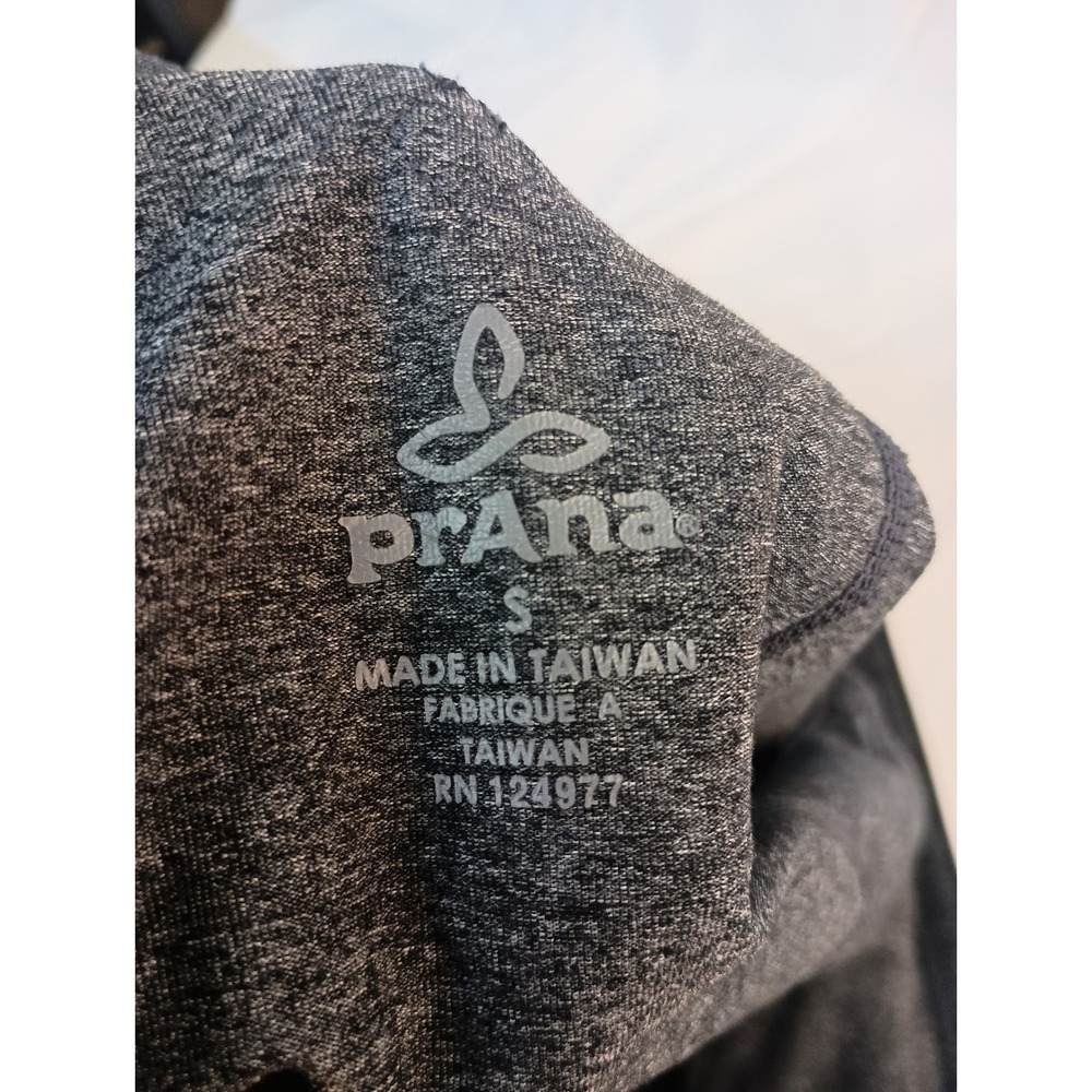 prana gray zip up work Office athleisure Athletic workout casual S Jacket - Picture 2 of 7